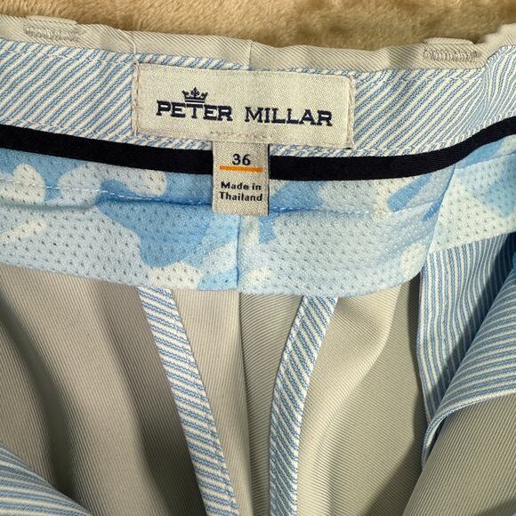 Peter Millar Golf Shorts | Classic Fit | Gray Performance Pickleball Preppy | 36 - Picture 4 of 8